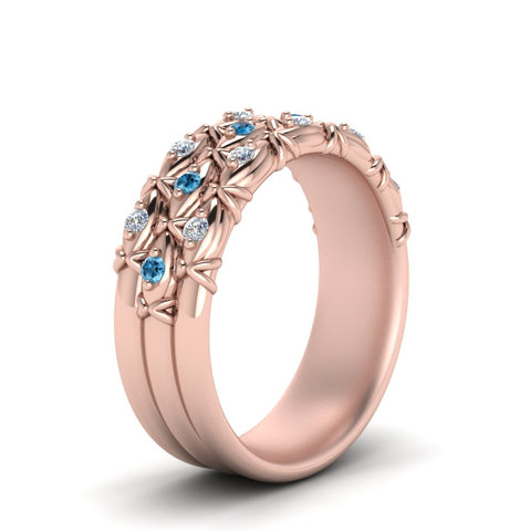 3-row-vintage-diamond-band-with-blue-topaz-in-rose-gold-FD122509BGICBLTO-NL-RG