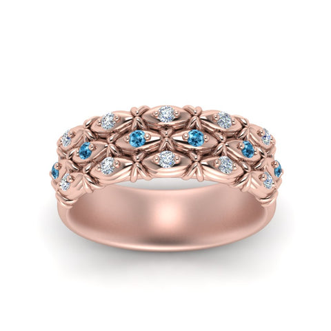 3-row-vintage-diamond-band-with-blue-topaz-in-rose-gold-FD122509BGICBLTO-NL-RG