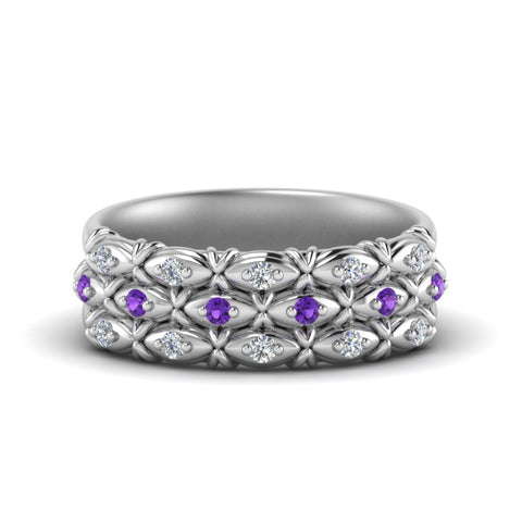 3-row-vintage-diamond-band-with-purple-topaz-in-white-gold-FD122509BGVITO-NL-WG