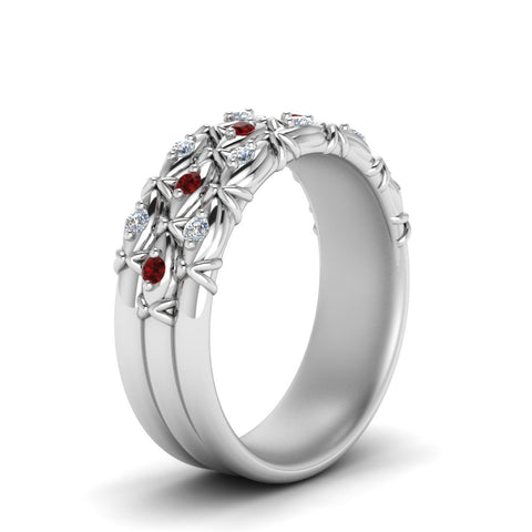3-row-vintage-diamond-band-with-ruby-in-white-gold-FD122509BGRUDR-NL-WG