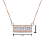 Load image into Gallery viewer, 3-stone-bar-necklace-in-FDPD86612-NL-RG
