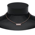 Load image into Gallery viewer, 3-stone-bar-necklace-in-FDPD86612-NL-RG
