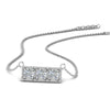 Load image into Gallery viewer, 3-stone-bar-necklace-in-FDPD86612-NL-WG