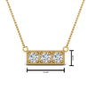 Load image into Gallery viewer, 3-stone-bar-necklace-in-FDPD86612-NL-YG