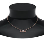 Load image into Gallery viewer, 3-stone-bar-necklace-with-black-diamond-in-FDPD86612GBLACK-NL-RG
