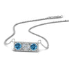 Load image into Gallery viewer, 3-stone-bar-necklace-with-blue-topaz-in-FDPD86612GICBLTO-NL-WG