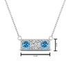 Load image into Gallery viewer, 3-stone-bar-necklace-with-blue-topaz-in-FDPD86612GICBLTO-NL-WG