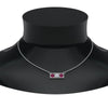 Load image into Gallery viewer, 3-stone-bar-necklace-with-pink-sapphire-in-FDPD86612GSADRPI-NL-WG