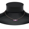 Load image into Gallery viewer, 3-stone-bar-necklace-with-purple-topaz-in-FDPD86612GVITO-NL-RG