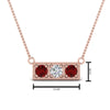 Load image into Gallery viewer, 3-stone-bar-necklace-with-ruby-in-FDPD86612GRUDR-NL-RG