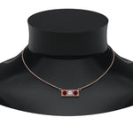 Load image into Gallery viewer, 3-stone-bar-necklace-with-ruby-in-FDPD86612GRUDR-NL-RG
