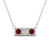 Load image into Gallery viewer, 3-stone-bar-necklace-with-ruby-in-FDPD86612GRUDR-NL-WG