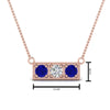 Load image into Gallery viewer, 3-stone-bar-necklace-with-sapphire-in-FDPD86612GSABL-NL-RG