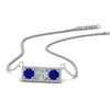Load image into Gallery viewer, 3-stone-bar-necklace-with-sapphire-in-FDPD86612GSABL-NL-WG