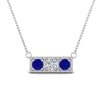 Load image into Gallery viewer, 3-stone-bar-necklace-with-sapphire-in-FDPD86612GSABL-NL-WG