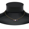 Load image into Gallery viewer, 3-stone-bar-necklace-with-sapphire-in-FDPD86612GSABL-NL-YG