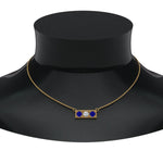 Load image into Gallery viewer, 3-stone-bar-necklace-with-sapphire-in-FDPD86612GSABL-NL-YG
