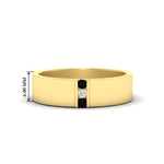 Load image into Gallery viewer, 3-stone-black-diamond-wedding-anniversary-band-for-men-in-yellow-gold-fdm8111bgblack-nl-yg-hw.jpg
