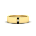 Load image into Gallery viewer, 3-stone-black-diamond-wedding-anniversary-band-for-men-in-yellow-gold-fdm8111bgblack-nl-yg.jpg
