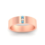 Load image into Gallery viewer, 3-stone-blue-topaz-wedding-anniversary-band-for-men-in-rose-gold-fdm8111bgicbltoangle5-nl-rg.jpg

