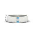 Thumbnail 76 - 3-stone-blue-topaz-wedding-anniversary-band-for-men-in-white-gold-fdm8111bgicblto-nl-wg-hw.jpg