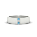 Thumbnail 75 - 3-stone-blue-topaz-wedding-anniversary-band-for-men-in-white-gold-fdm8111bgicblto-nl-wg.jpg