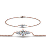 Load image into Gallery viewer, 3-stone-bracelet-for-mom-in-FD-BRC8692MD-NL-RG
