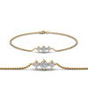 Load image into Gallery viewer, 3-stone-bracelet-for-mothers-in-yellow-gold-FD-BRC8693MD-NL-YG