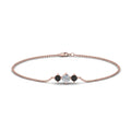 Thumbnail 69 - 3-stone-bracelet-for-mothers-with-black-diamond-in-rose-gold-FDBRC8693GBLACKMDANGLE2-NL-RG