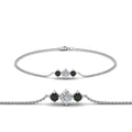 Thumbnail 71 - 3-stone-bracelet-for-mothers-with-black-diamond-in-white-gold-FDBRC8693GBLACKMD-NL-WG