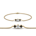 Thumbnail 74 - 3-stone-bracelet-for-mothers-with-black-diamond-in-yellow-gold-FDBRC8693GBLACKMD-NL-YG