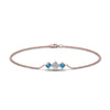 Load image into Gallery viewer, 3-stone-bracelet-for-mothers-with-blue-topaz-in-rose-gold-FDBRC8693GICBLTOMDANGLE2-NL-RG