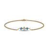 Load image into Gallery viewer, 3-stone-bracelet-for-mothers-with-blue-topaz-in-yellow-gold-FDBRC8693GICBLTOMDANGLE2-NL-YG