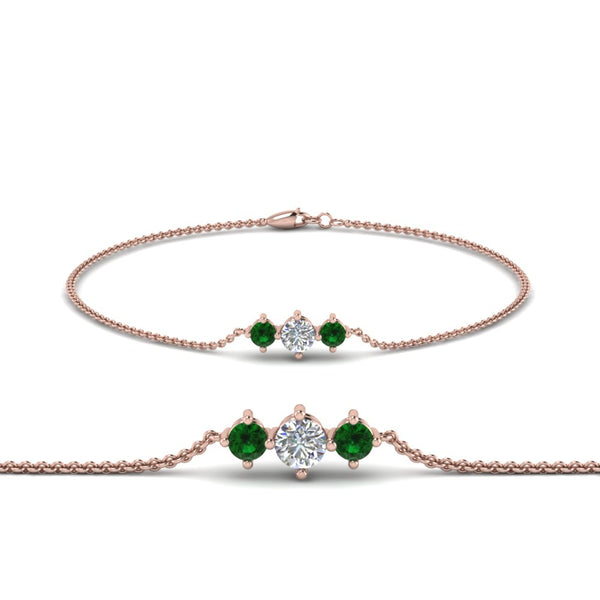 3-stone-bracelet-for-mothers-with-emerald-in-rose-gold-FDBRC8693GEMGRMD-NL-RG