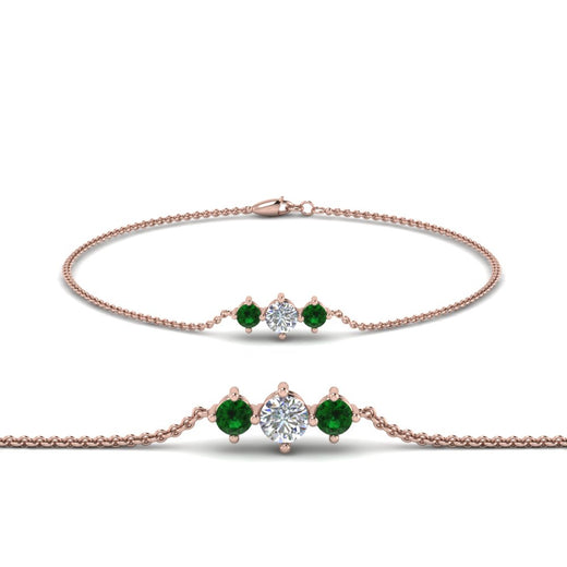 3-stone-bracelet-for-mothers-with-emerald-in-rose-gold-FDBRC8693GEMGRMD-NL-RG