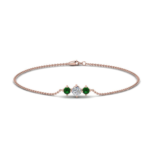 3-stone-bracelet-for-mothers-with-emerald-in-rose-gold-FDBRC8693GEMGRMDANGLE2-NL-RG