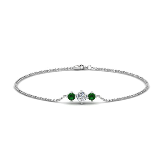3-stone-bracelet-for-mothers-with-emerald-in-white-gold-FDBRC8693GEMGRMDANGLE2-NL-WG
