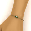 Load image into Gallery viewer, 3-stone-bracelet-for-mothers-with-emerald-in-yellow-gold-FDBRC8693GEMGRMDHAND-NL-YG