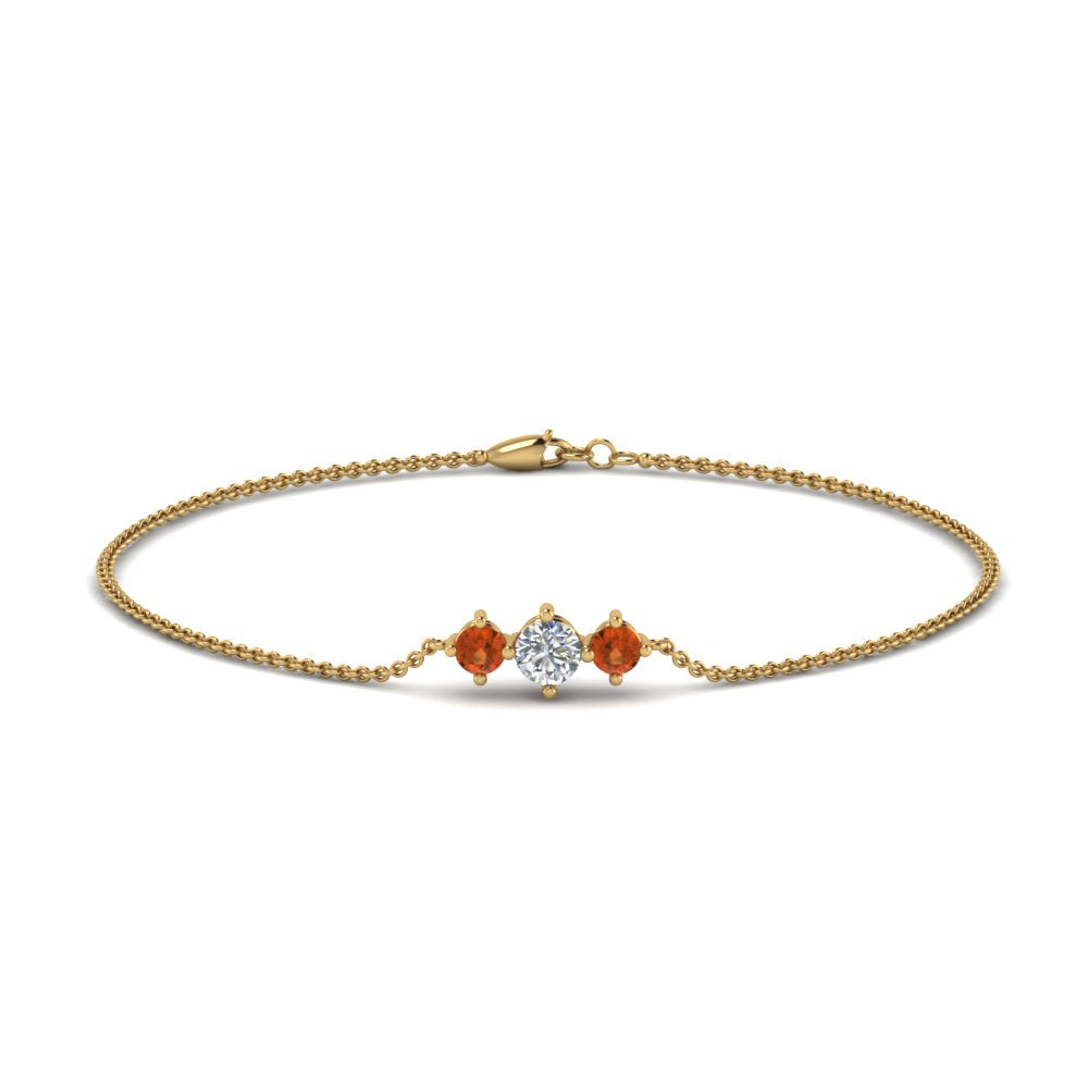 3-stone-bracelet-for-mothers-with-orange-sapphire-in-FDBRC8693GSAORMD-NL-YG