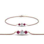 Load image into Gallery viewer, 3-stone-bracelet-for-mothers-with-pink-sapphire-in-FDBRC8693GSADRPIMD-NL-RG

