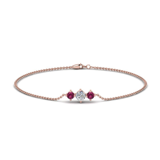 3-stone-bracelet-for-mothers-with-pink-sapphire-in-rose-gold-FDBRC8693GSADRPIMDANGLE2-NL-RG