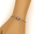 Thumbnail 39 - 3-stone-bracelet-for-mothers-with-pink-sapphire-in-white-gold-FDBRC8693GSADRPIMDHAND-NL-WG