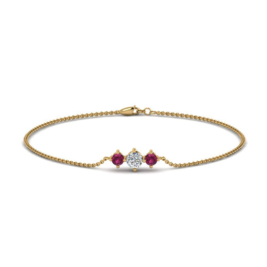 3-stone-bracelet-for-mothers-with-pink-sapphire-in-yellow-gold-FDBRC8693GSADRPIMDANGLE2-NL-YG