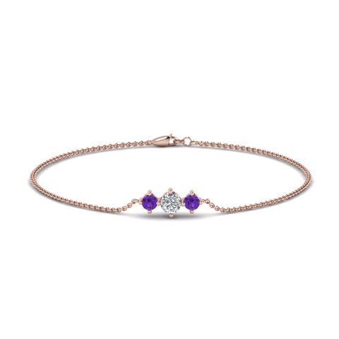 3-stone-bracelet-for-mothers-with-purple-topaz-in-rose-gold-FDBRC8693GVITOMDANGLE2-NL-RG