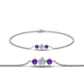 Thumbnail 89 - 3-stone-bracelet-for-mothers-with-purple-topaz-in-white-gold-FDBRC8693GVITOMD-NL-WG
