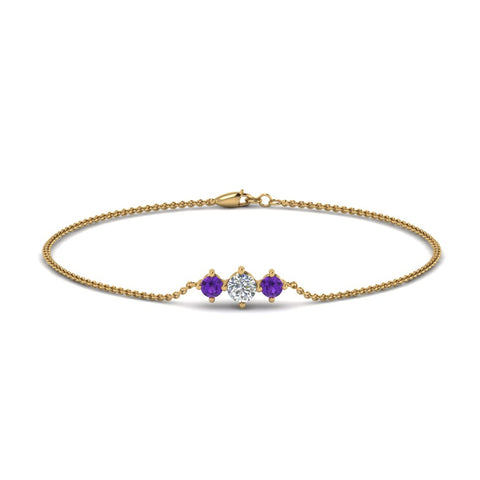 3-stone-bracelet-for-mothers-with-purple-topaz-in-yellow-gold-FDBRC8693GVITOMDANGLE2-NL-YG