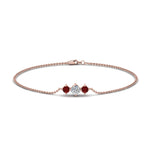 Load image into Gallery viewer, 3-stone-bracelet-for-mothers-with-ruby-in-FDBRC8693GRUDRMD-NL-RG
