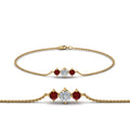 Thumbnail 65 - 3-stone-bracelet-for-mothers-with-ruby-in-yellow-gold-FDBRC8693GRUDRMD-NL-YG