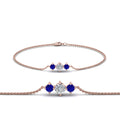 Thumbnail 25 - 3-stone-bracelet-for-mothers-with-sapphire-in-rose-gold-FDBRC8693GSABLMD-NL-RG
