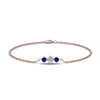 Load image into Gallery viewer, 3-stone-bracelet-for-mothers-with-sapphire-in-rose-gold-FDBRC8693GSABLMDANGLE2-NL-RG